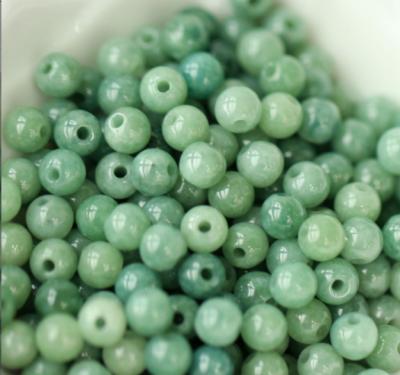 China DIY Jewelry Making 6 7 8mm A Grade Natural Jade Beads For DIY Burma Gemstone Bracelets Jewelry Making Jade Round Loose Beads Loose for sale