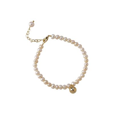 China Fashion Religious Freshwater Pearl Bracelet Fashion Gold Bean Pearl Charm Bracelet For Women Women Beaded Bracelet for sale