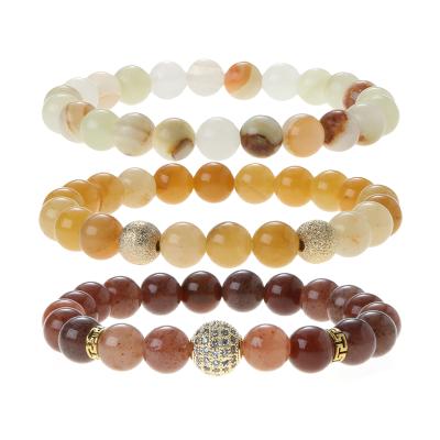 China FASHIONABLE Handmade Bracelet Sets Designed Natural Gemstone Agate Stone Bracelet For Women for sale