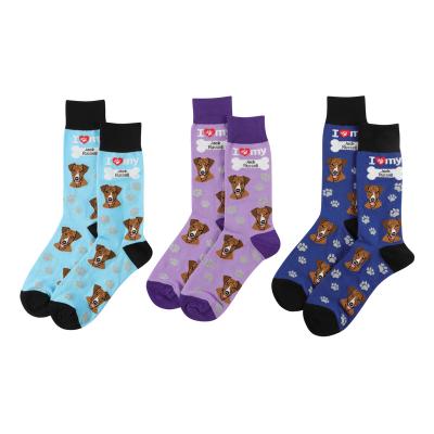 China Breathable Jack Russell Socks Cute Unisex Custom Logo Socks Animal Socks for sale