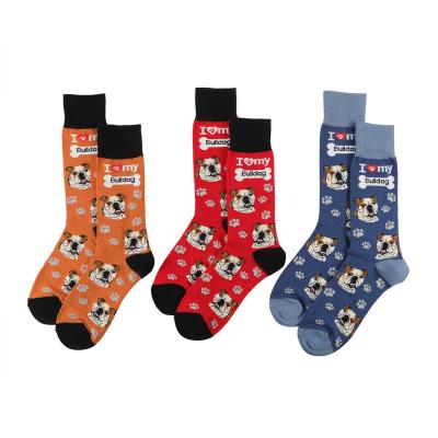 China Wholesale Unisex Breathable Sports Socks Bulldog Socks Football Socks for sale