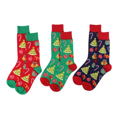 China Breathable Christmas Cheer Socks Christmas Stocking Unisex Novelty Gifts Custom Socks for sale