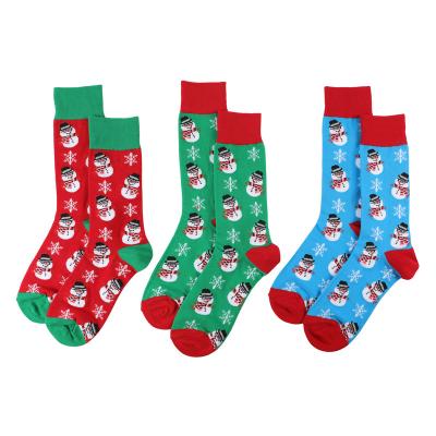 China Snowman Socks Breathable Cool Christmas Stocking Unisex Novelty Gifts Christmas Gifts Custom Socks for sale