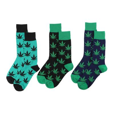 China Breathable Green Unisex Custom Logo Socks Friend Wholesale Socks for sale