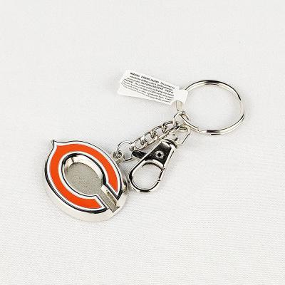 China American Hot Selling Metal Flower Keychains Credit-card Grabber Key Chain For Red Wine Juice for sale