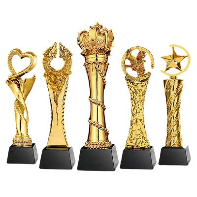 China Health Care Institute Creative Acute Five Star Competition Activity Dance Permission Card Wooden Crystal Metal Custom Trophy Medal for sale