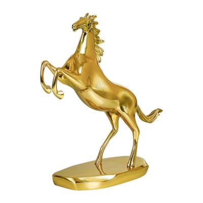 China Health Care Institutes Sell Best New Year Trophy Custom Animal Award Metal Souvenir Gift Desktop Swing Table Brass 3D Sublimation Wholesale New Horse for sale