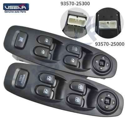 China Front Left Power Window Switch Button Master 93570-25300 For Hyundai Accent OEM Standard Size 2002-2006 for sale