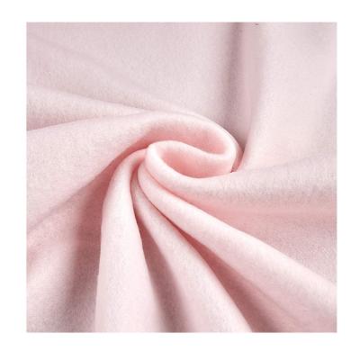 China Anti Pill Knitted Shear Fabric Rolls Polyester Color Customizable Light Pink Soft Warm Plush Fleece High Quality Microfiber Fabric for sale