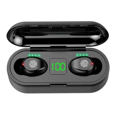 China F9-01 BT V5.0 In-Ear F9 Headset Wireless Earbuds TWS Earphones With Digital Display Charging Case 2000mAh for sale