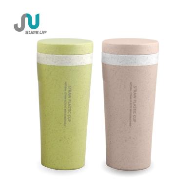 China Biodegradable Plastic Straw Cup Wheat Fiber Husk Reusable Business Rice Coffee Cup (MPDI) for sale