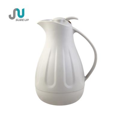 China Viable Vase Shape Design Thermos Vacuum Flask Coffee Pot Jug Plastic Rose Refill Glass Coffee Jug for sale