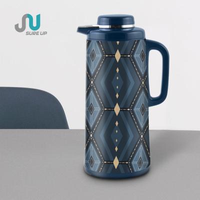 China PORTABLE Vacuum Thermos Flask Rose Liner Coffee Pot Glass Plastic Jug Insulated Water Bottle for sale