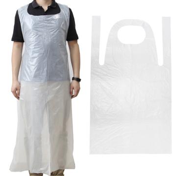 China Disposable Sanitary Cleaning CPE PE Plastic Apron for sale