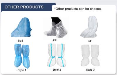 China Medical staff isolation Shoe Cover Laminated Nonslip pp Disposable Nonwoven Waterproof Medical shoe cover for sale