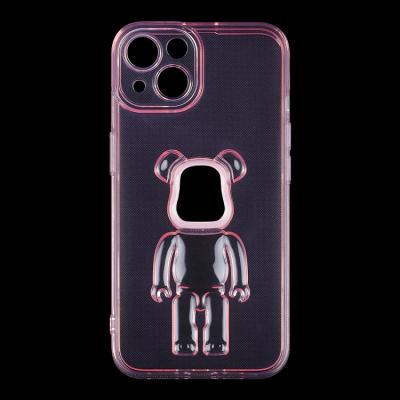 China Soft Waterproof Tpu Phone Case 3d Fluorescent Waterproof Scratchproof Soft Cute Bear Pattern For Iphone for sale