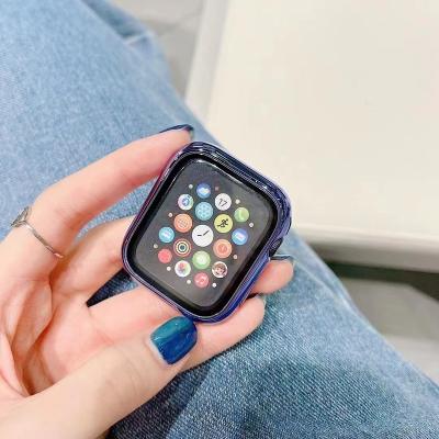 China Dirt Resistant Sports PC Watch Cases Tpu Full Face Cover Device Hard Shockproof Case For Iwatch Se/6/5/4/3/2/1 Series for sale