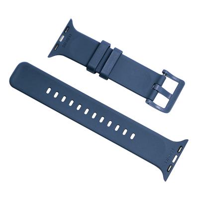 China Dirt Resistant Men And Women Sports Fashion Casual Style Bright Color Apple Watch Strap Silicone for sale