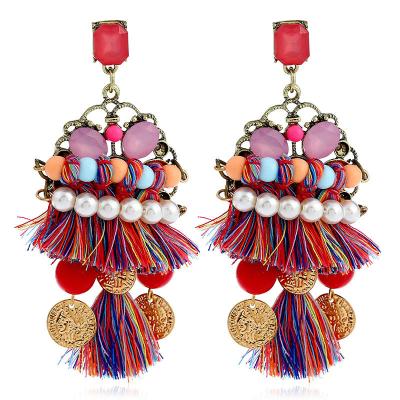 China New 2022 Bohemia tassel earring CLASSIC hot sale tassel earrings jewelry tassel earring for sale