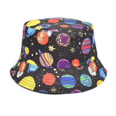 China 2022 Casual Hot Selling Ins Summer Tie Dye Double Use Cotton Solid Color Hip Hop Hip Hop Hip Hop Graffiti Bucket Hat Unisex for sale