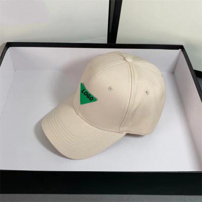 China COMMON Luxury Designer Men Women Baseball Caps Fashion Brand Sports Covers Green Triangle For Ladies Hats for sale