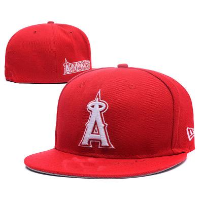 China COMMON Logo Wholesale Custom OEM Simply Embroidered New Unisex Red Hat Sports Cotton Fitted Baseball Cap for sale