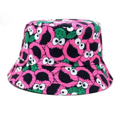 China 2022 Fashion Cartoon Printing Travel Bucket Hat Sunscreen Sunscreen Sunscreen Sunshade Sunshade Sunshade Popular Casual Cute Fisherman Hat for sale