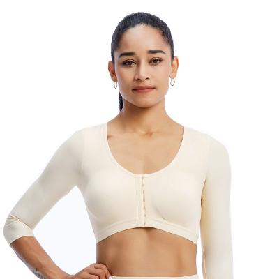 China Post-Surgery Front Closure Brassiere Sports Bra Long Sleeve Post Surgery Bra Antibacterial Bra Crop Top for sale