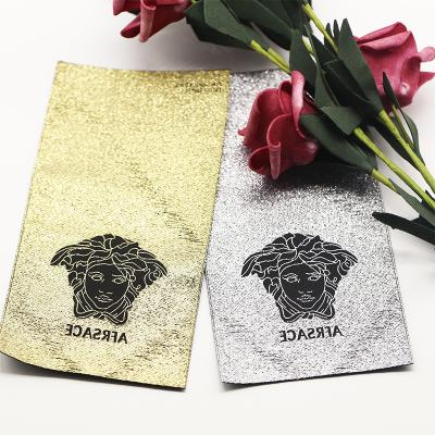 China Sustainable High Quality Fashion Design Custom Garment Sew In Labels Clothing Label Gold Woven Label for sale