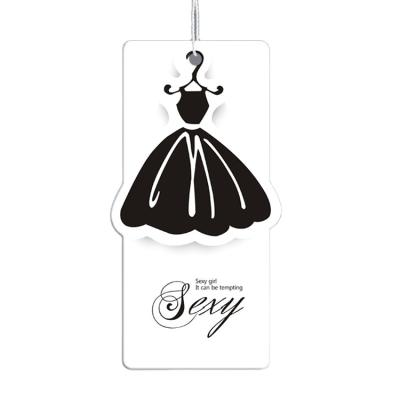 China Viable Custom Made Custom Die Cut Garment Hang Tags For Clothing /Wedding Dress for sale