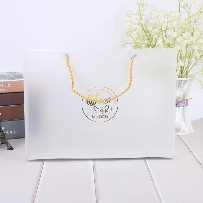 China Custom made eco-friendly clear transparent plastic PVC reusable waterproof shopping bag BIODEGRADABLE with own brand logo for sale