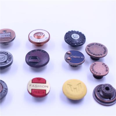 China Sort Logo Buttons High Quality Fashion Custom Made Jean Clothes Button Covers New Arrivals Dry Cleaning Stock for sale