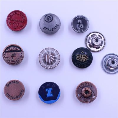 China New Design Dry Cleaning Best Price Fashion Gold Metal Buttons New Arrivals High Quality Jean Shirt Button for sale