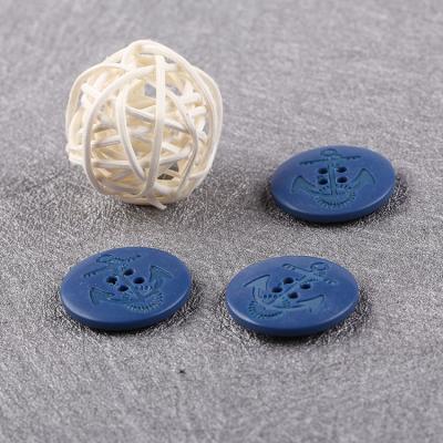 China Dry Cleaning White Color Black Color Sewing Dome Leg Button Plastic Cheap Price 4-Holes Resin Coat Button for sale