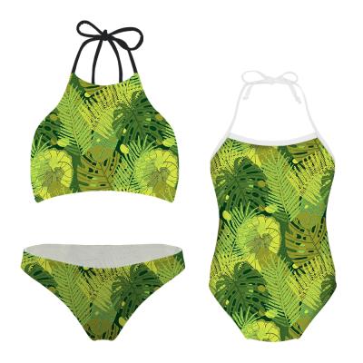 China QUICK DRY Matching Family Swimwear Mother Daughter Bikini Swimsuit for Mom and Daughter Swimwear Female Kids Baby Kid Bikini for sale