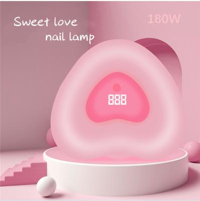 China 2021 Nail Art Beauty New Arrival 180w LCD Display Salon Manicure Gel UV Led Dryer Nail Lamp for sale