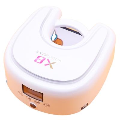 China Portable Dyer 48w X8 Pink 3 Nail Colors Black White Painless Model Faster Cure Time UV Lamp for sale