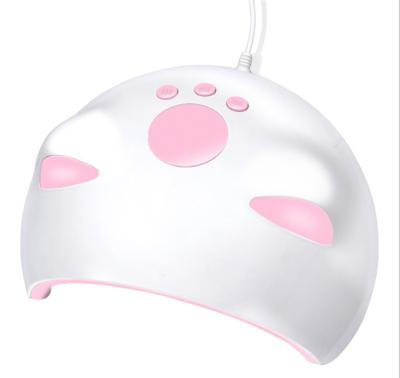 China Mini Portable Cute Cat 60W Nail Polish Dryer Quick Dryer USB Gel UV Lamp for sale