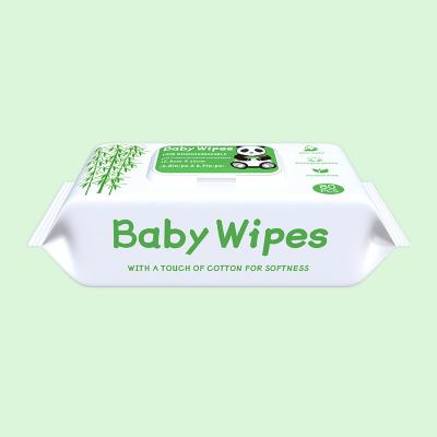 China 2022 Baby Organic Compostable Biodegradable Water Wet Cleaning Wipes With Kraft Paper Packaging for sale