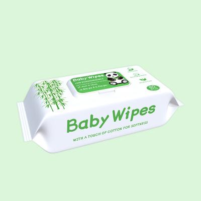 China Private Label Cleaning Moisturizing Newborn Baby Water Wipes Biodegradable With Kraft Paper Packaging for sale