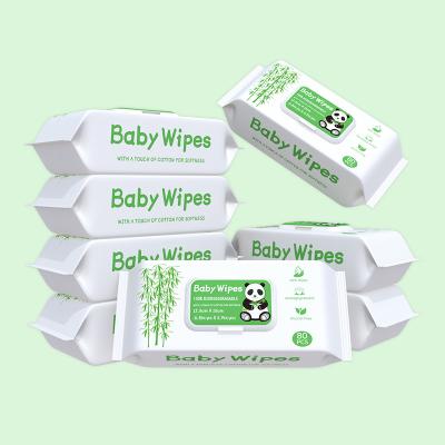 China OEM / ODM Cleaning Super Soft For Sensitive Skin Unscented 100% Organic Bamboo Baby Wipes for sale