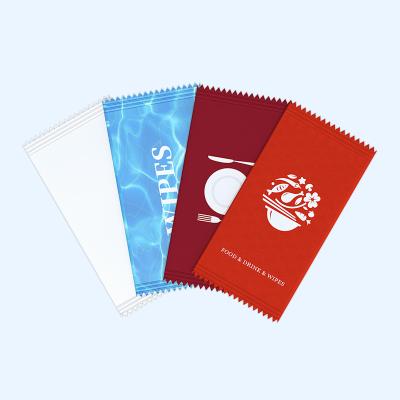 China Environmental Cleaning Individually Pack / Single Wet Sachet Wipes Fresh Mint / Orange Towel for sale