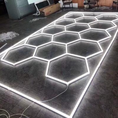 China Dirt Resistant LED Car Detailing Light LED Car Workshop Honeycomb Lighting for sale