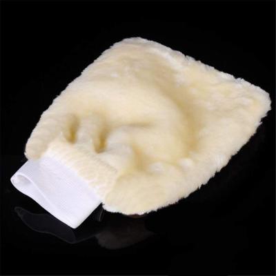 China Dirt Resistant Wholesale Microfiber Wash Glove Car Cleaning Double Sided Car Wash Microfiber Glove for sale