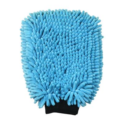 China Chenille Dirt Sale Microfiber Car Wash Glove Resistant Warm Sponge Waterproof Car Wash Glove Scratch Free for sale