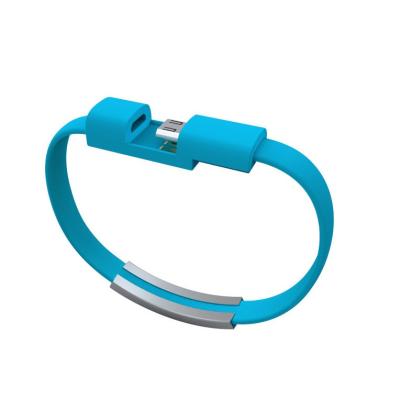 China Micro USB Cable Synchronization Data Mobile Phone Bracelet Wristband USB Charging Cable For Android Mobile Phone for sale