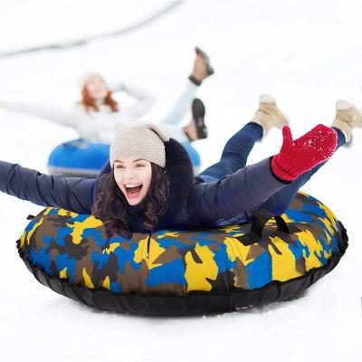 China Best price 70cm 80cm 90cm 100cm 110cm 120cm outdoor activity snow tube and river tube with hard bottom and handle, snow tubes for sale for sale