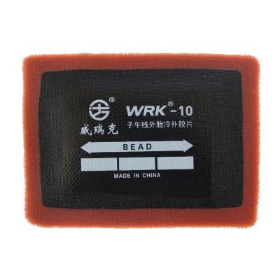 China Rubber tire and inner tube repair patch cold patch WRK-12 radial tire repair patch 120*70mm for sale