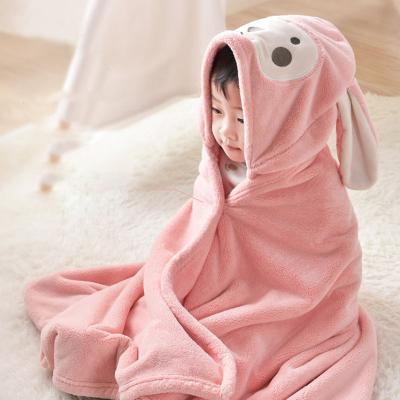 China Custom Portable Hooded Bath Towel Microfiber Bath Towel Viable Large 70*140cm For Kids for sale