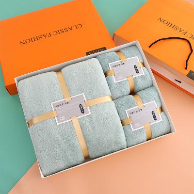 China Viable Bath Towel Gift Set Box Bath Towel Sets Souvenirs Gift Towel Gift Set Box for sale